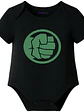Body Bebé Pilucho Manga Corta Superhéroe Hulk Grafimax - Miniatura 1
