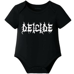 Body Bebé Pilucho Manga Corta Deicide Rock Metal Grafimax