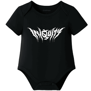 Body Bebé Pilucho Manga Corta Iniquity Rock Metal Grafimax