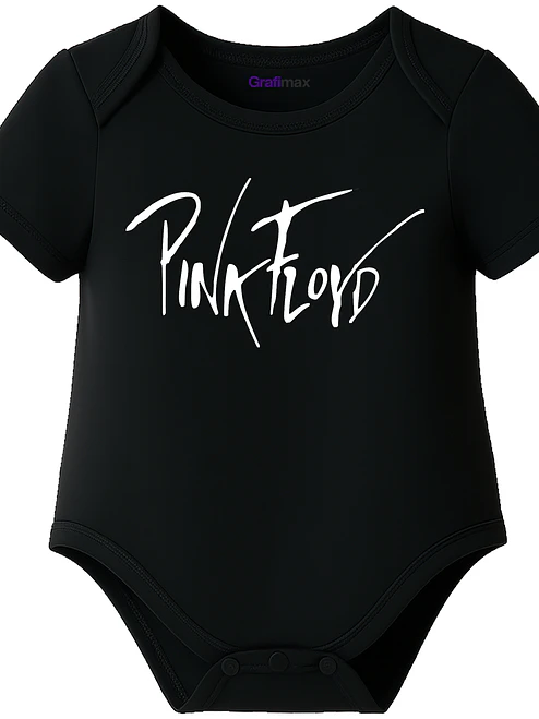Body Bebe Pilucho Manga Corta Pink Floyd Rock Grafimax 1