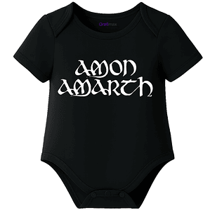 Body Bebé Pilucho Manga Corta Amon Amarth Metal Grafimax