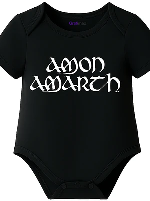 Body Bebé Pilucho Manga Corta Amon Amarth Metal Grafimax