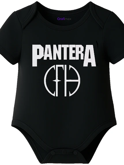Body Bebé Pilucho Manga Corta Pantera Logo Cfh Grafimax 1