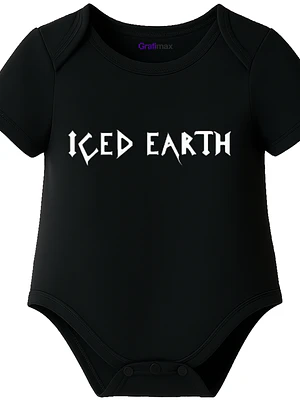 Body Bebé Pilucho Manga Corta Iced Earth Metal Grafimax