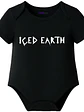 Body Bebé Pilucho Manga Corta Iced Earth Metal Grafimax - Miniatura 1