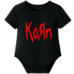 Body Bebé Pilucho Manga Corta Korn Nu Metal Grafimax
