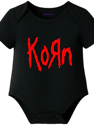 Body Bebé Pilucho Manga Corta Korn Nu Metal Grafimax