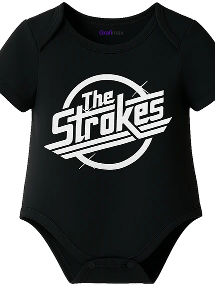 Body bebé Pilucho Manga Corta The Strokes Rock Grafimax 1