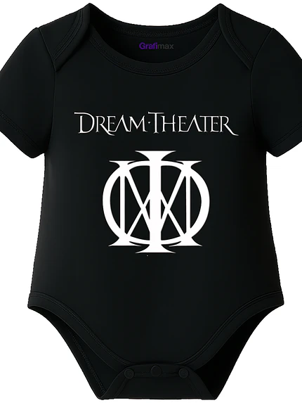 Body bebé Pilucho Manga Corta Dream Theater Metal Grafimax 1