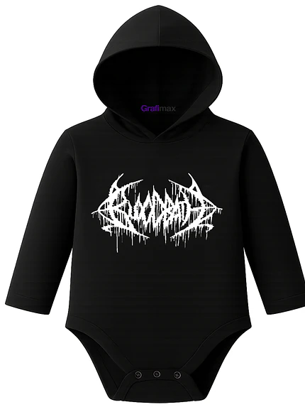 Body Pilucho Con Gorro 100% Algodón Metal Bloodbath Grafimax 1