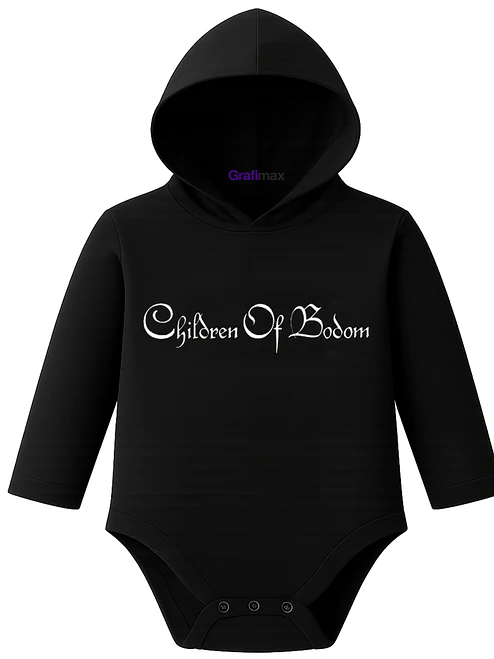Body Pilucho Con Gorro Algodón Children Of Bodom Grafimax 1