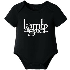 Body Bebé Pilucho Manga Corta Lamb Of God Metal Grafimax