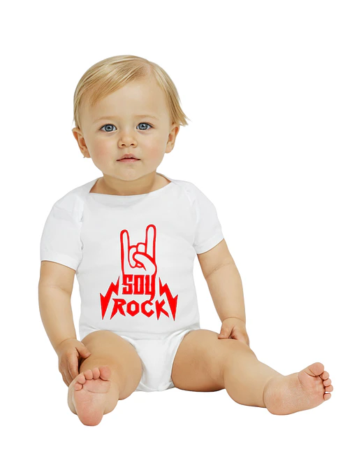 Body Bebé Pilucho Soy Rock Grafimax 1