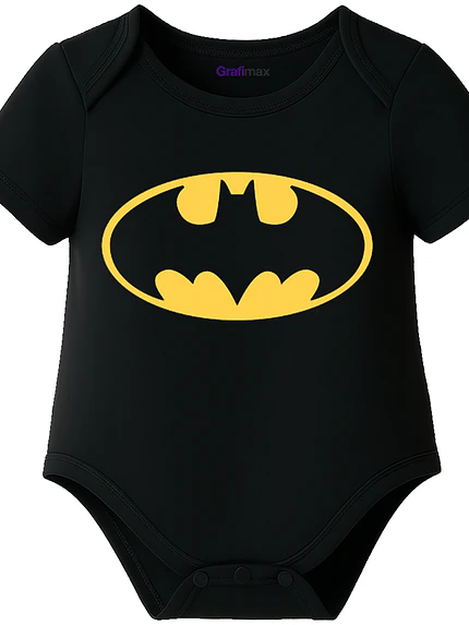 Body Bebé Pilucho Manga Corta Superhéroe Batman Grafimax 1