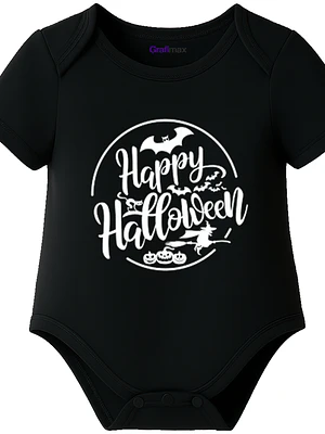 Body Bebé Pilucho Manga Corta Happy Halloween Grafimax