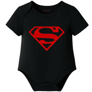 Body Bebé Pilucho Manga Corta Superhéroe Superman Grafimax
