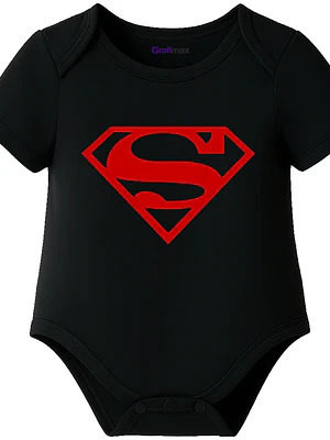 Body Bebé Pilucho Manga Corta Superhéroe Superman Grafimax