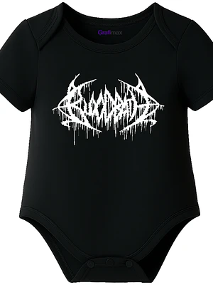 Body Bebé Pilucho Manga Corta Bloodbath Metal Grafimax