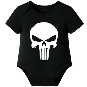 Body Bebé Pilucho Manga Corta Superhéroe Punisher Grafimax