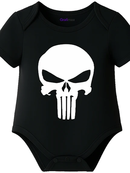 Body Bebé Pilucho Manga Corta Superhéroe Punisher Grafimax 1