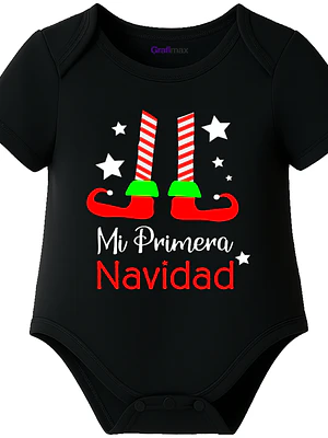 Body Bebé Pilucho Mi Primera Navidad Duendecito Grafimax