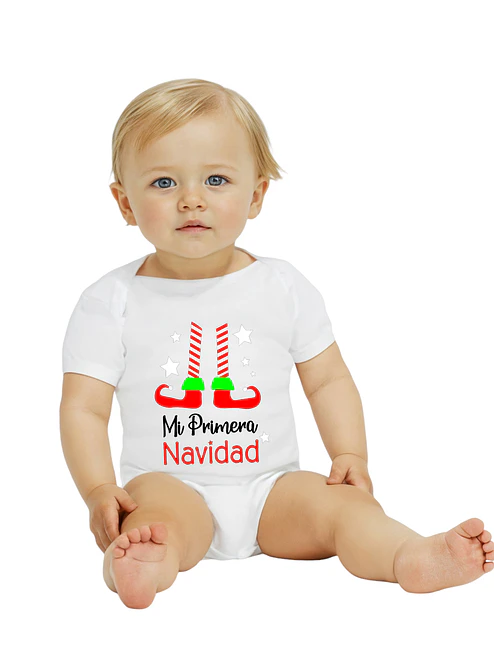 Body Bebé Pilucho Mi Primera Navidad Duendecito Grafimax 5