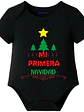 Body Bebé Pilucho Mi Primera Navidad Arbolitos Grafimax - Miniatura 5