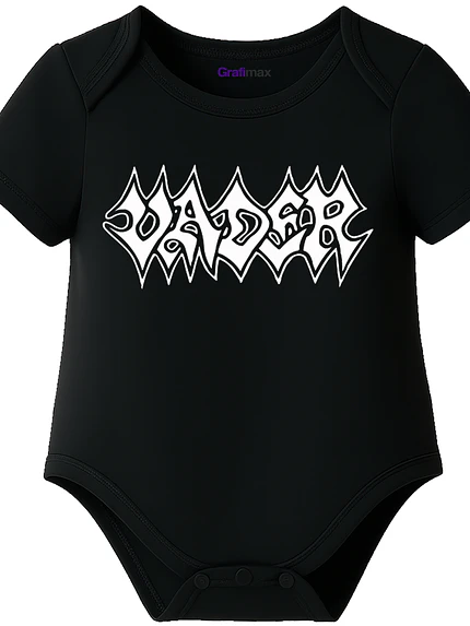 Body Bebé Pilucho Manga Corta Vader Metal Grafimax 1