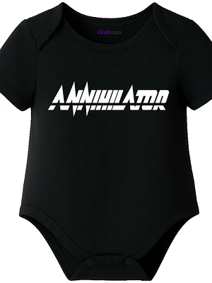 Body Bebé Pilucho Manga Corta Annihilator Metal Grafimax