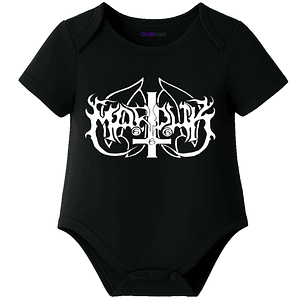 Body Bebé Pilucho Manga Corta Marduk Metal Grafimax
