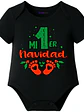 Body Bebé Pilucho Mi 1Era Navidad Piecitos Grafimax - Miniatura 1