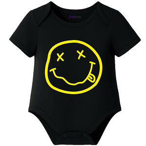 Body Bebé Pilucho Manga Corta Nirvana Smile Grafimax