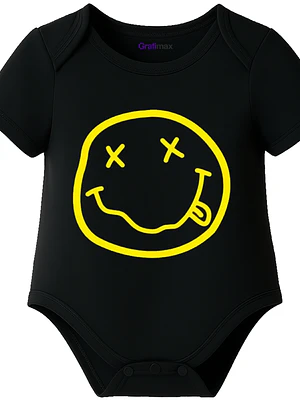 Body Bebé Pilucho Manga Corta Nirvana Smile Grafimax