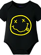 Body Bebé Pilucho Manga Corta Nirvana Smile Grafimax - Miniatura 1