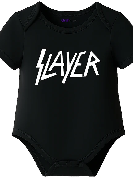 Body Bebé Pilucho Manga Corta Slayer Rock Metal Grafimax 1