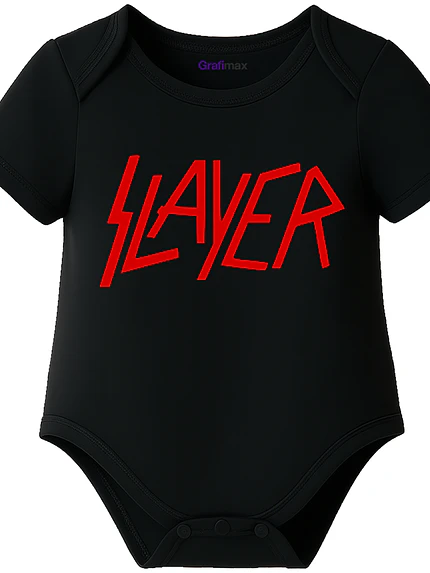 Body Bebé Pilucho Manga Corta Slayer Rock Metal Grafimax 2