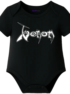 Body Bebé Pilucho Manga Corta Venom Rock Metal Grafimax