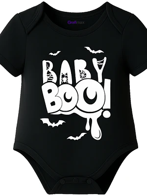 Body Bebé Pilucho Manga Corta Halloween Baby Boo Grafimax