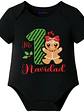 Body Bebé Pilucho Mi 1Er Navidad Mujercita Jengibre Grafimax - Miniatura 1