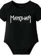 Body Bebé Pilucho Manga Corta Manowar Rock Metal Grafimax - Miniatura 1