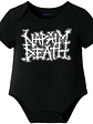 Body Bebé Pilucho Manga Corta Napalm Death Metal Grafimax - Miniatura 1
