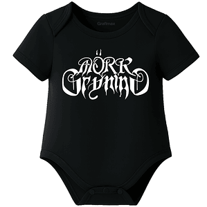Body Bebé Pilucho Manga Corta Mork Gryning Metal Grafimax