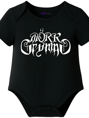 Body Bebé Pilucho Manga Corta Mork Gryning Metal Grafimax