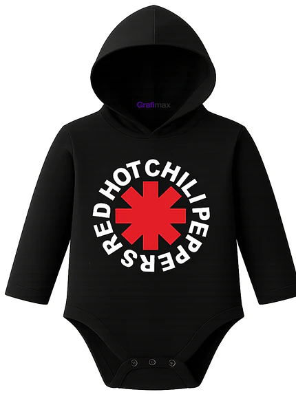 Body Pilucho Con Gorro Rock Red Hot Chili Peppers Grafimax 1