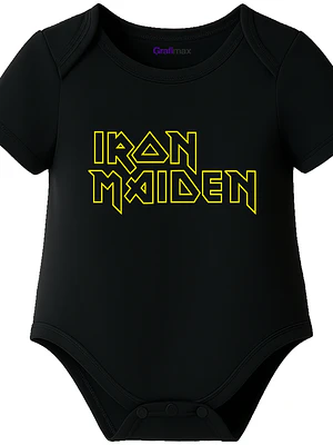 Body Bebé Pilucho Manga Corta Iron Maiden Rock Grafimax