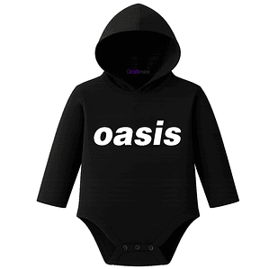 Body Pilucho Con Gorro 100% Algodón Rock Oasis Grafimax