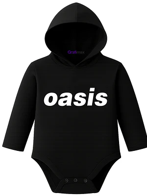 Body Pilucho Con Gorro 100% Algodón Rock Oasis Grafimax