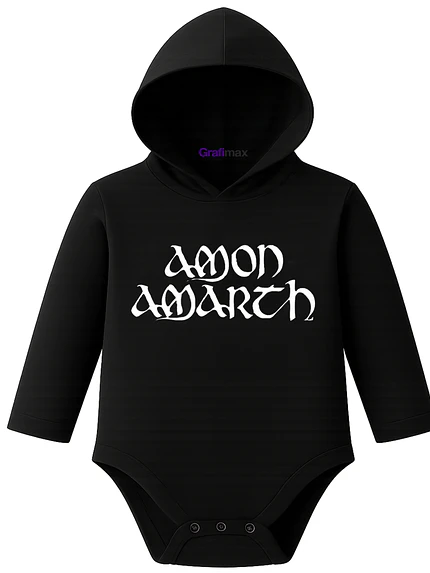 Body Pilucho Con Gorro Rock Metal Amon Amarth Grafimax 1