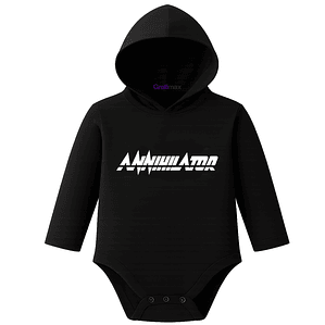 Body Pilucho Con Gorro Algodón Metal Annihilator Grafimax