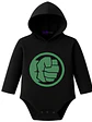 Body Pilucho Con Gorro 100% Algodón Superheroe Hulk Grafimax - Miniatura 1
